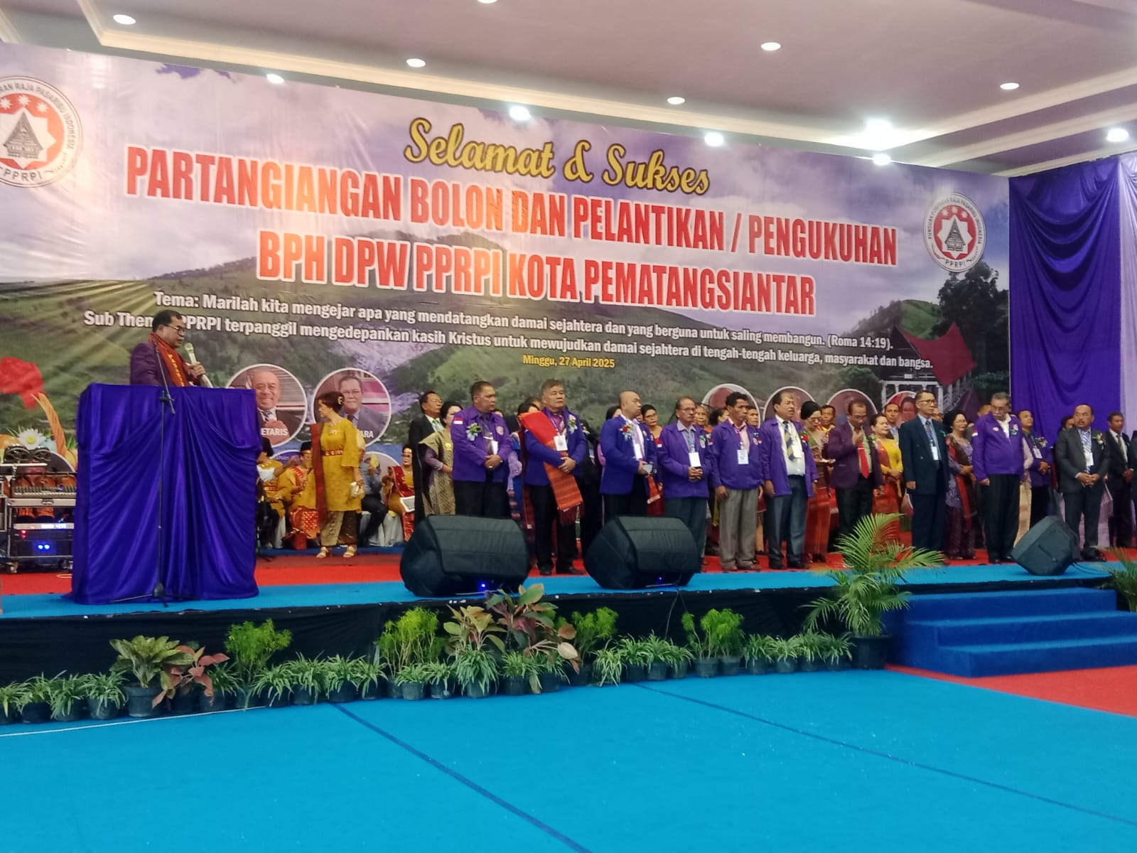 Partangian Bolon dan Pelantikan/Pengukuhan BPH DPW PPRPI KOTA PEMATANGSIANTAR