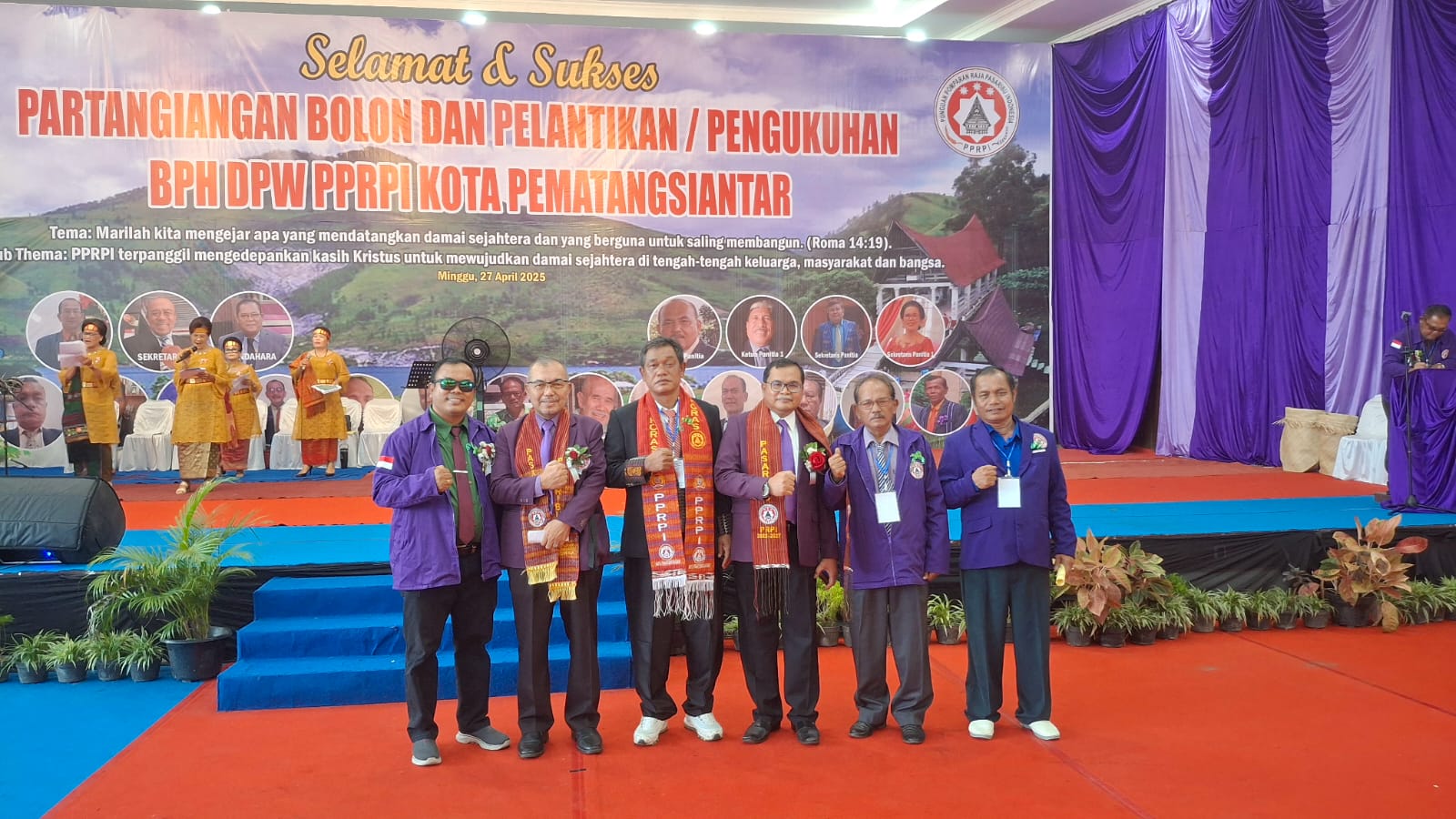 PARTANGIANGAN BOLON DAN PELANTIKAN/PENGUKUHAN BPH DPW PPRPI KOTA PEMATANGSIANTAR